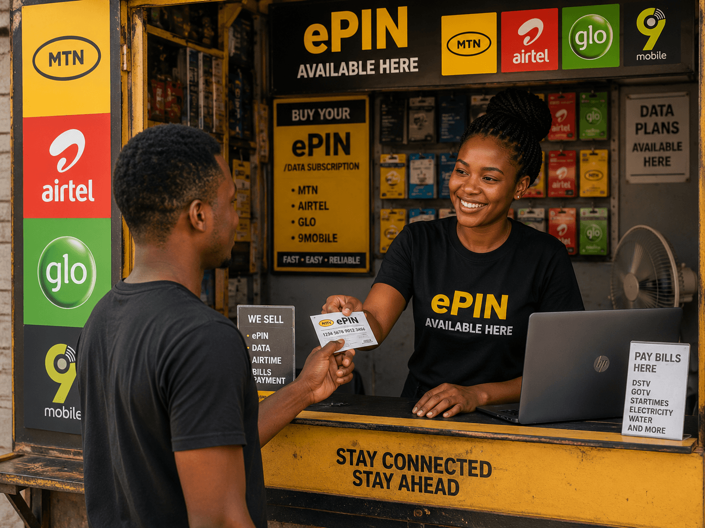 Recharge card epin printing