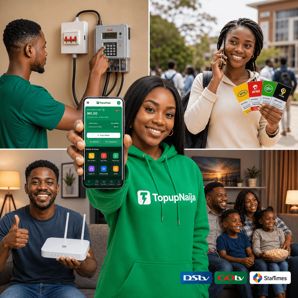 TopupNaija dashboard preview